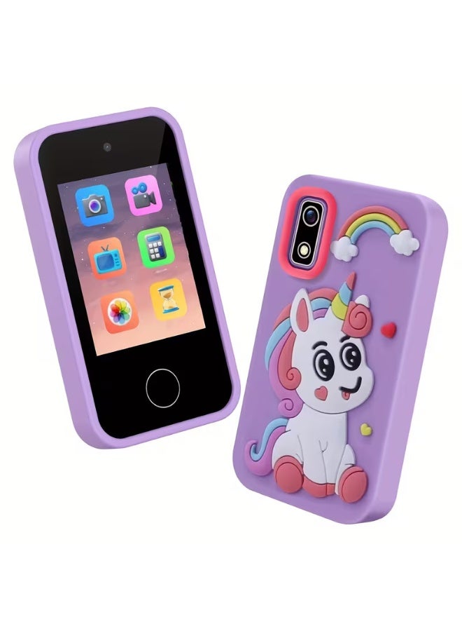 Twisoo Toddler Toy Phone with Touch Screen, Kids Play Phone with Music Player, Learning Games and Dual Cameras, Educational Pretend Smartphone Toy for Toddlers - Image 1