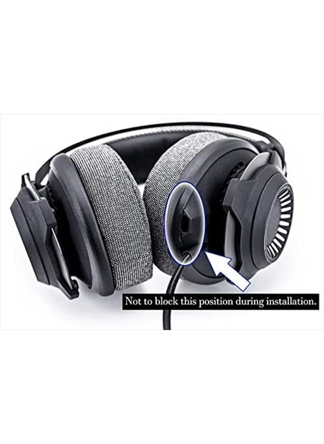Replacement Earpads for Cloud Revolver S, Cloud Revolver, Cloud Alpha S, Cloud Alpha, Cloud Core, Cloud Pro, Cloud Mix, Cloud II Headphone (Grey)