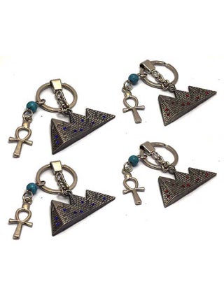 4 pieces Light Black with ankh key