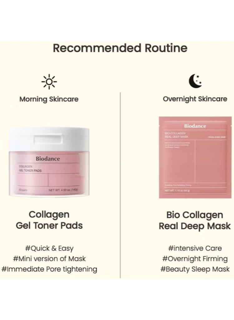 Biodance Collagen Gel Toner Pads for Hydrating & Smoothing Skin – 60 Pads, 140g - Image 3