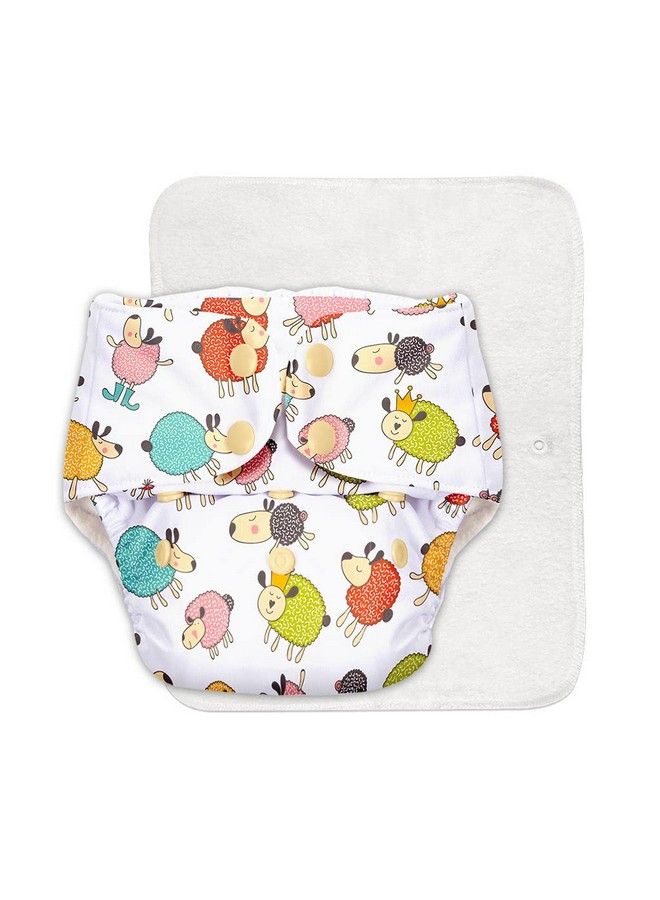 Superbottoms 5 Basic Assorted Reusable Cloth Diapers For Babies 03 Years ; Freesize Adjustable Washable & Organic Baby Diapers For Day Time Use (Comes With Quick Dry Foladable Dry Feel Pad Soaker Insert) - Image 3