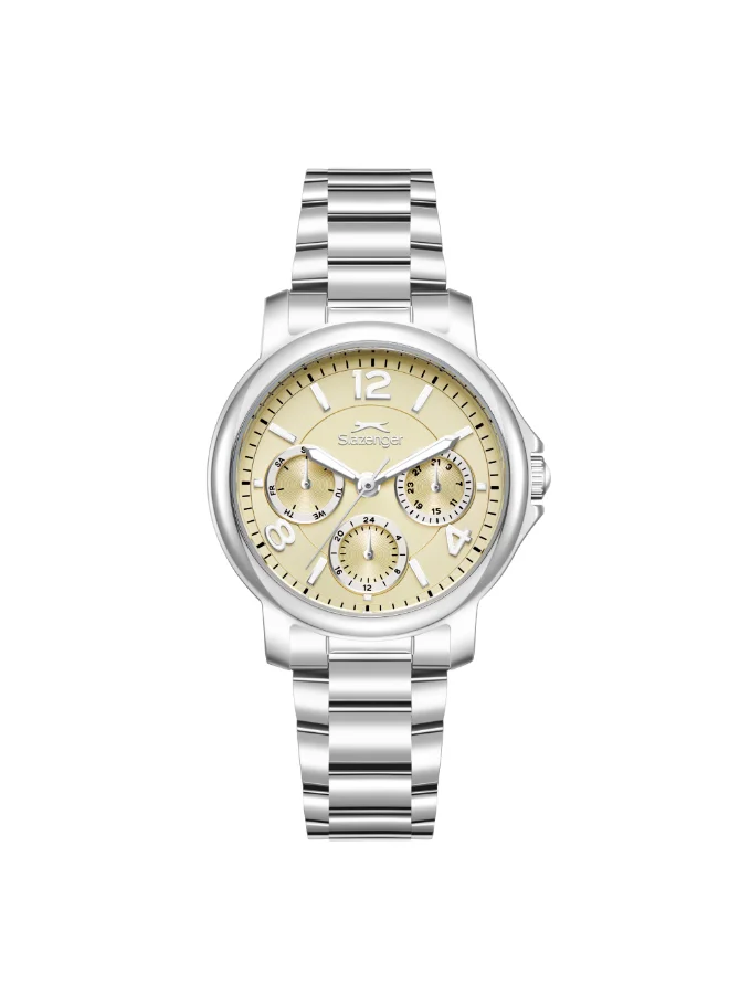 Slazenger Women's Multifunction Yellow Dial Watch - SL.9.2595.4.370