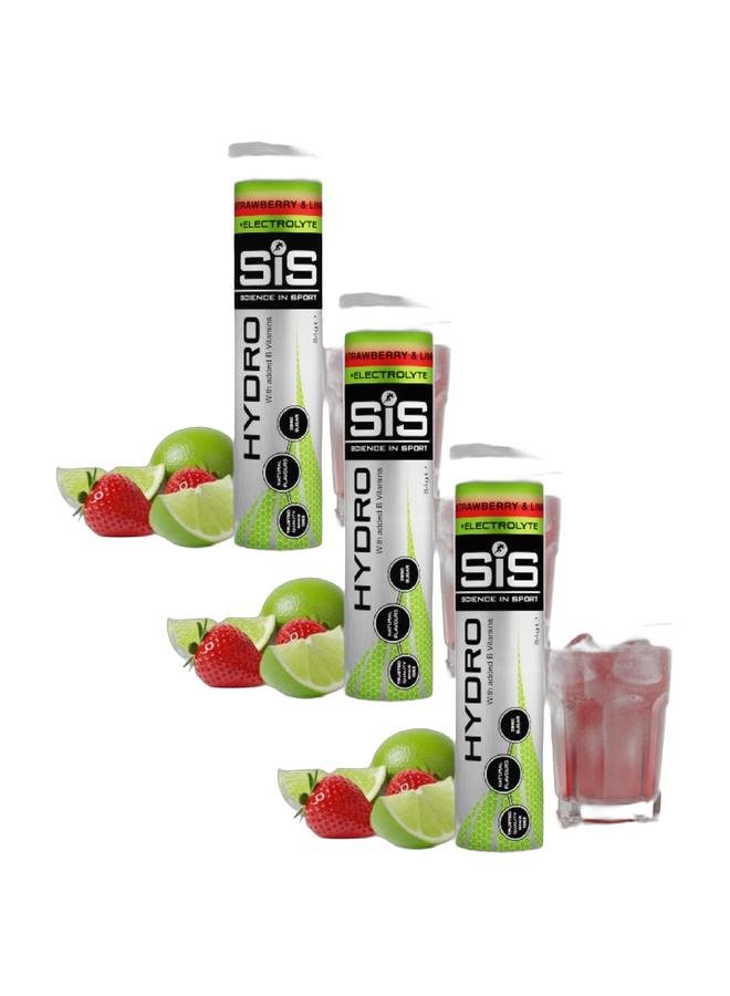 SIS أقراص هيدرو إلكتروليت | أقراص ترطيب خالية من السكر | إلكتروليتات أساسية لتقليل التعب والمساعدة في إعادة الترطيب | خالية من الغلوتين | نكهة الفراولة والليمون | 60 حصة | 3 عبوات | 60 × 4.5 جرام - Image 1