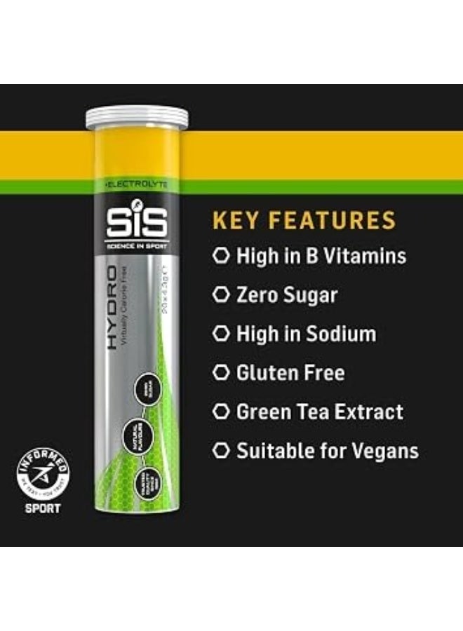 SIS Hydro Electrolyte Tablets | Sugar Free Hydration Tablets | Essential Electrolytes to Reduce Fatigue & Aid Rehydration | Gluten Free | Strawberry & Lime Flavour | 60 Servings | 3 Pack | 60 x 4.5g - Image 3