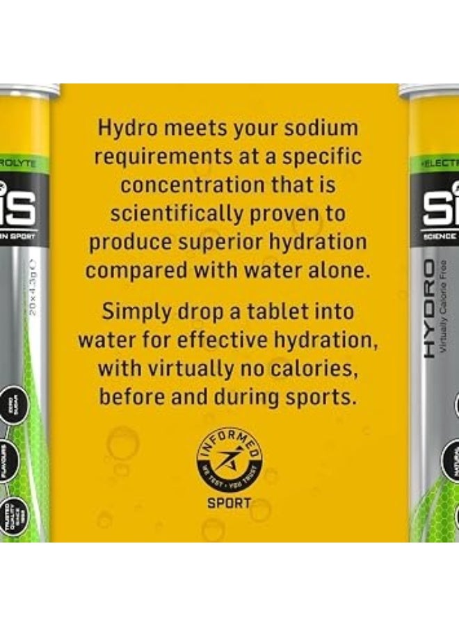 SIS Hydro Electrolyte Tablets | Sugar Free Hydration Tablets | Essential Electrolytes to Reduce Fatigue & Aid Rehydration | Gluten Free | Strawberry & Lime Flavour | 60 Servings | 3 Pack | 60 x 4.5g - Image 4