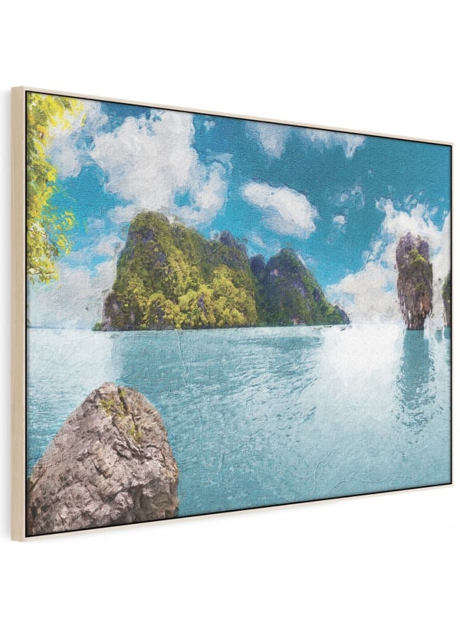 Home Gallery Ocean Stone Island Landscape Print On Canvas 120x80 - Image 5
