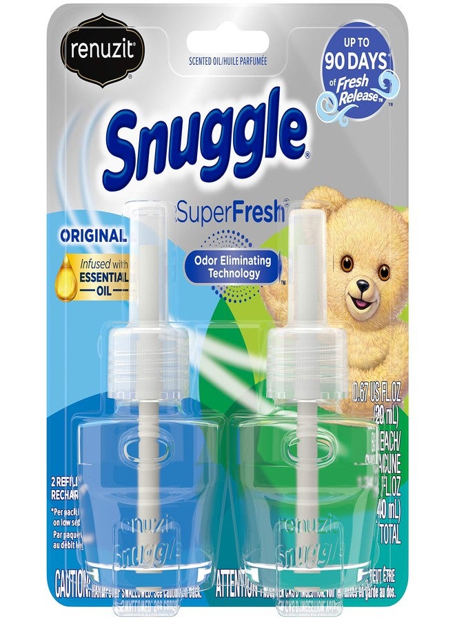 Renuzit Snuggle Scented Oil Refill for Plugin Air Fresheners, SuperFresh Original, 2 Count - Image 1