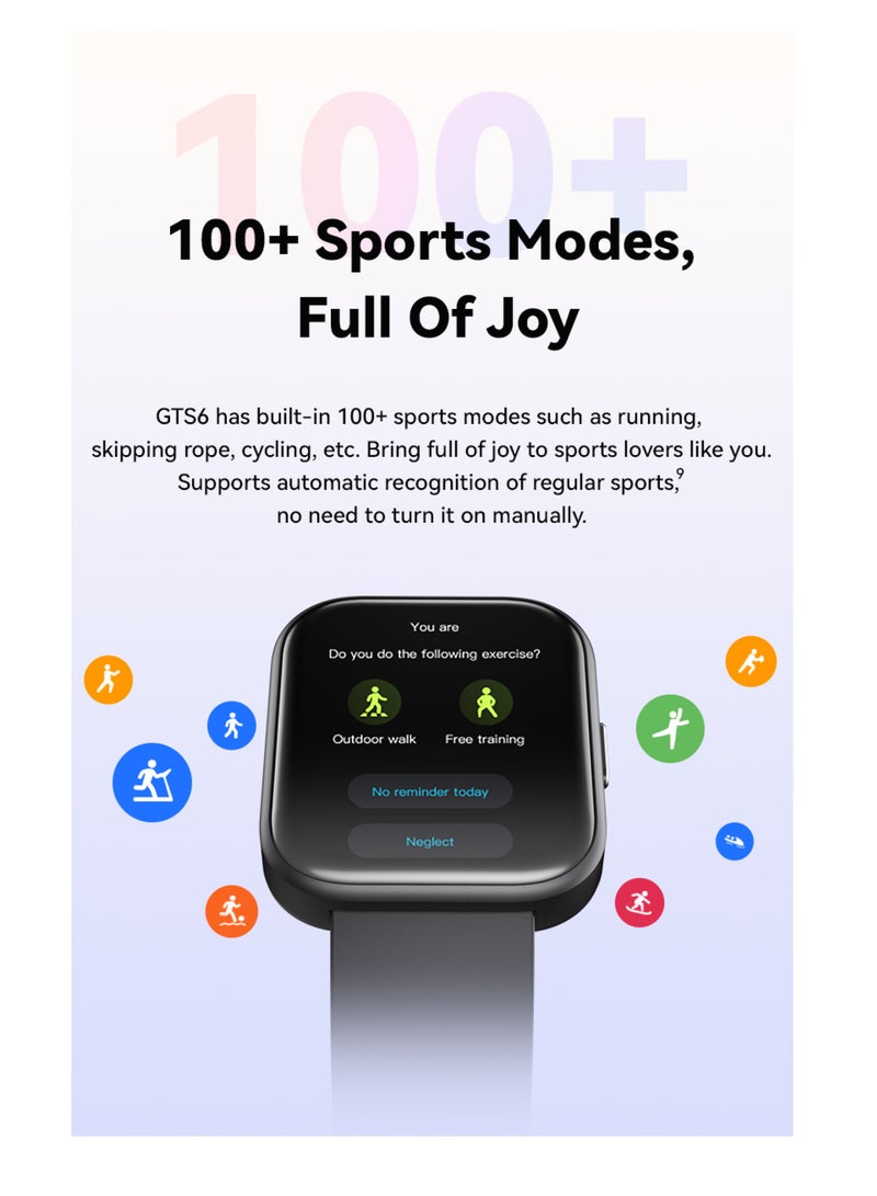 GTS Advanced Health Metrics Smartwatch with 24-Hr Heart Rate and Blood Sugar Monitoring Z00013174AC689598BF19Z-1 - Image 5