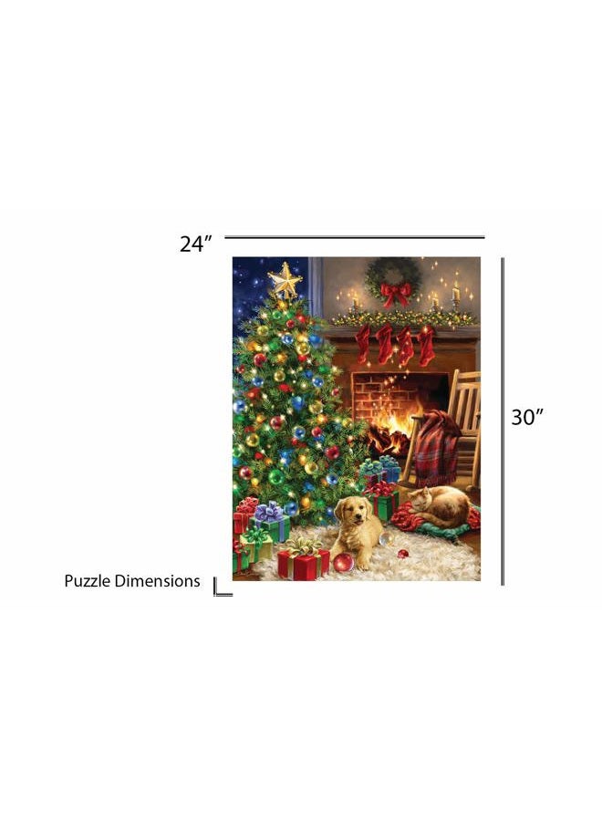 Springbok Puzzles - Christmas Morning - 1000 Piece Jigsaw Puzzle - Large 30 Inches by 24 Inches Puzzle - Made in USA - Unique Cut Interlocking Pieces - Image 4