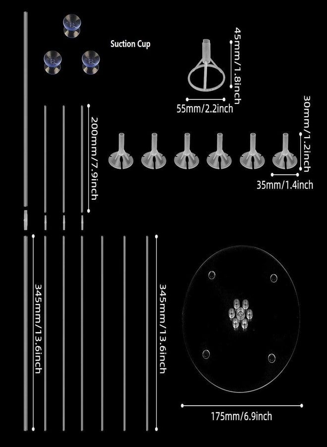 SZCQ 5 Sets Balloon Stand Holder Kit for Table Sticks With Suction Cups Balloon Centerpiece Stand Kits Tabletop Reusable Clear Balloon Stand Decoration for Parties,Christmas,Birthday and Wedding - Image 5