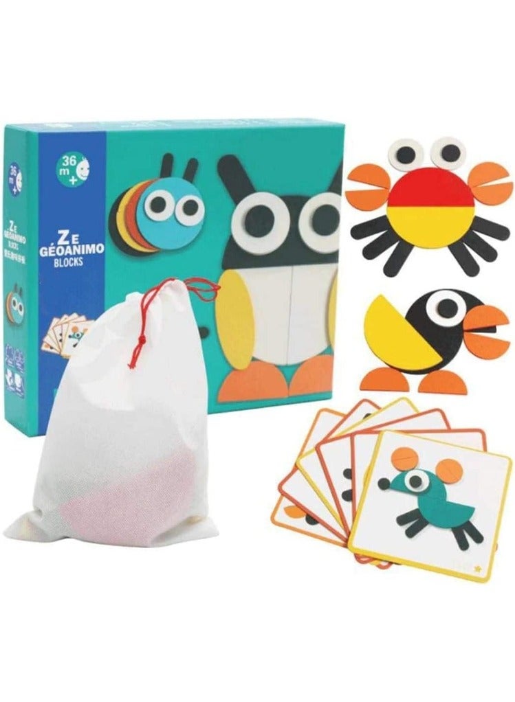 Wooden Puzzle Toy in the Shape of Animals - Image 4