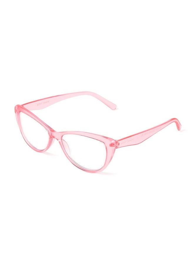 Betsey Johnson Womens Yara Glasses Blue Light Glasses, Crystal Pink, 40Mm Us  - Image 1