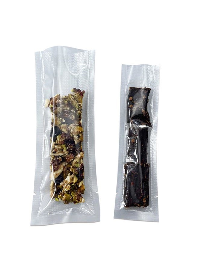 MITOB Clear Vacuum Bags for Food Saver Flat Open Top Embossed Vacuum Sealer Bag Food Storage Packaging Pouch with Tear Notch (100, 2.36x9.84 inch) - Image 1