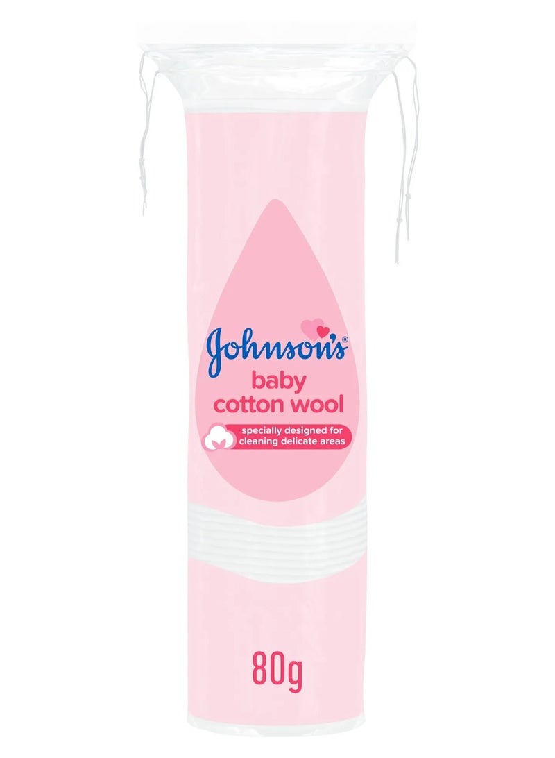 Johnson's Baby Cotton Wool 80 G - Image 1