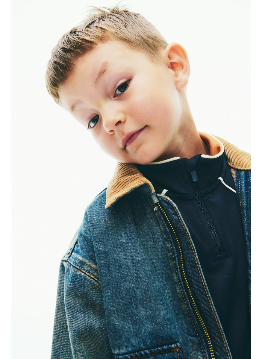 اتش اند ام Collared Denim Jacket