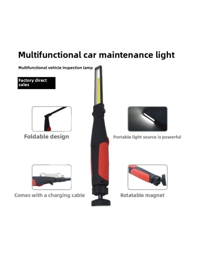 Cross-border Wholesale LED Work Light 180 Degree 360 Degree Foldable Handheld Maintenance Light COB Magnet Car Maintenance Light
