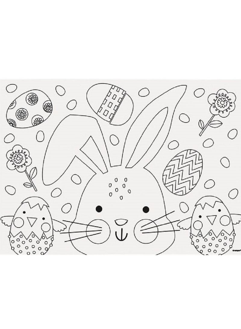 Unique Color-In Paper Placemats 2 Designs 8Ct - Image 3