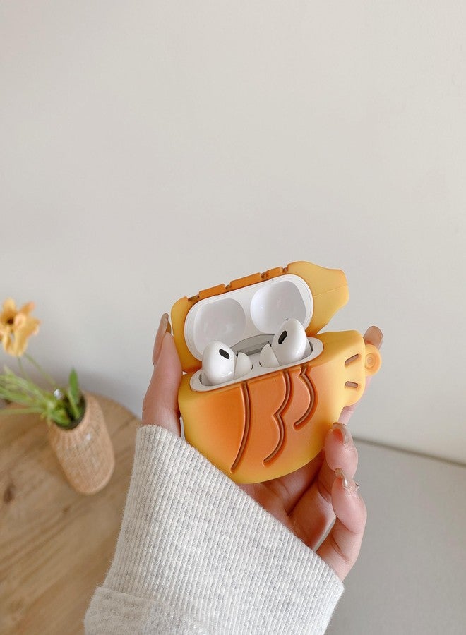 جراب سماعات أذن لسماعات AirPods Pro/Pro 2، جراب سيليكون TPU ناعم على شكل سمكة تايياكي لطيفة ومبتكرة، غطاء حماية لسماعات AirPods Pro 2 على شكل بسكويت تايياكي. - Image 5