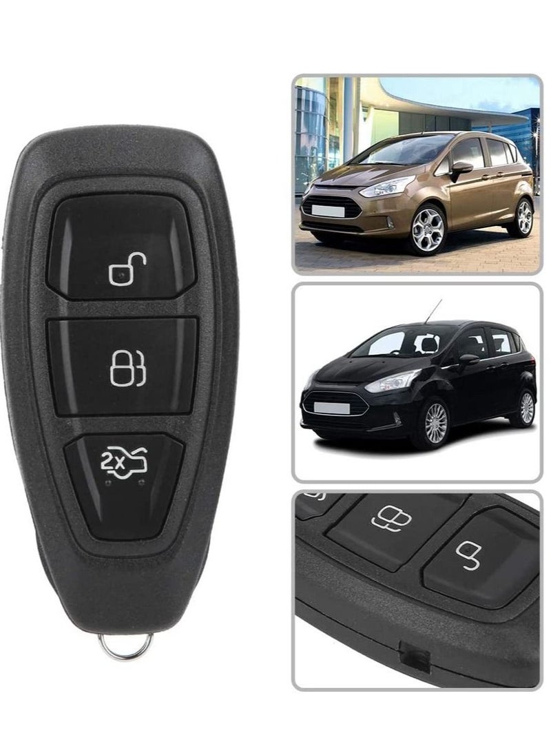 Remote Car Key, 3 Buttons 433Mhz Keyless Entry Remote Control Car Key Fob Fits for Ford KR55WK48801 Replacement
