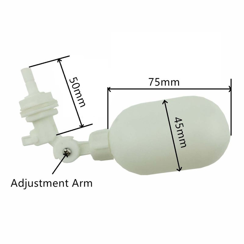 Liimevvon 1/4 inch Tube Float Valve Kit for RO Water Reverse Osmosis System water filter Push in to Connect Pipe Hose Tube Fittings CCK tubeï¼ˆball valve +L+15 feet pipeï¼‰ (blue) - Image 4