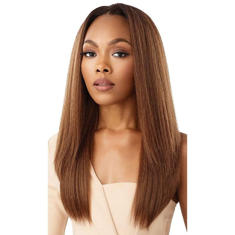 Outre Quick Weave Self Styled in 60 Seconds Neesha Soft & Natural New Half Wig Cap Laysflat Requires Less Leave Out NEESHA H302 (S1B/30) - Image 1