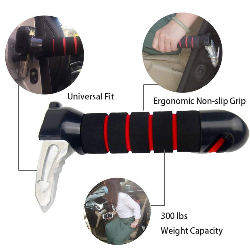 Generic ZipSeven Portable Car Handle Heavy Duty Automotive Handle Assistance Mobility Aid Auto Assist Grab Bar Vehicle Seat Transfer Handles Handicapped Accessories for Able Elderly  - Image 2
