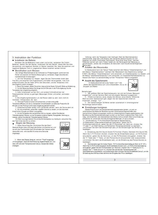 NIBEMINENT Non-contact IR Infrared Forehead Thermometer - Image 5