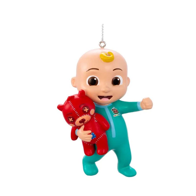 Cocomelon Blow Mould Ornament زخرفة عيد الميلاد - شخصية Baby JJ مع زخرفة عطلات تيدي بير