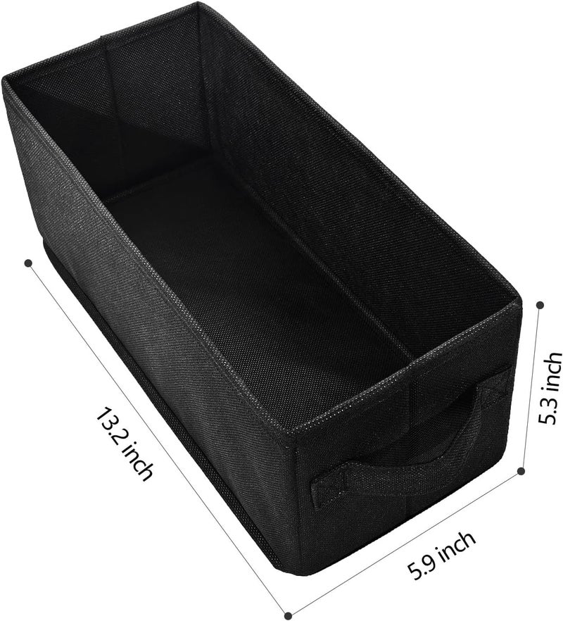 UENTIP CD Storage Boxes - Pack of 4 CD Case Storage - 13.2" x 5.9" x 5.3", Container holds 120 CDs in full jewel cases, 240 CDs in slim cases, and 660 discs in CD sleeves - Black (4pack-black) - Image 2