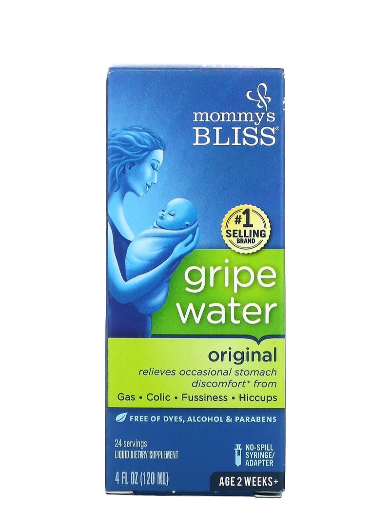 Mommy's Bliss Gripe Water Original Age 2 Weeks+ 4 fl oz (120 ml) - Image 1