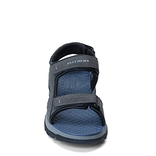 SKECHERS صندل مائي مفتوح من سكيشرز للرجال، رمادي، 14 - Image 3