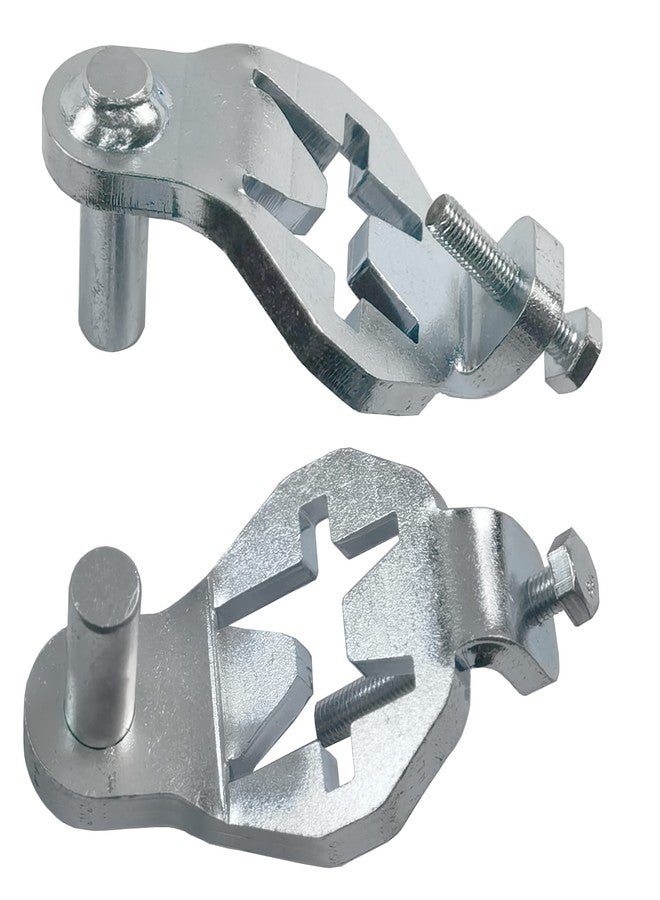 Foozet T-Post Gate Hinge Pins - Heavy Duty Gate Hanger, Hang a gate from a Metal T Post, Steel Gate Hinges Target Hanger for Farm Gate, Garden & Backyard Gate, Easy to Install - Image 1