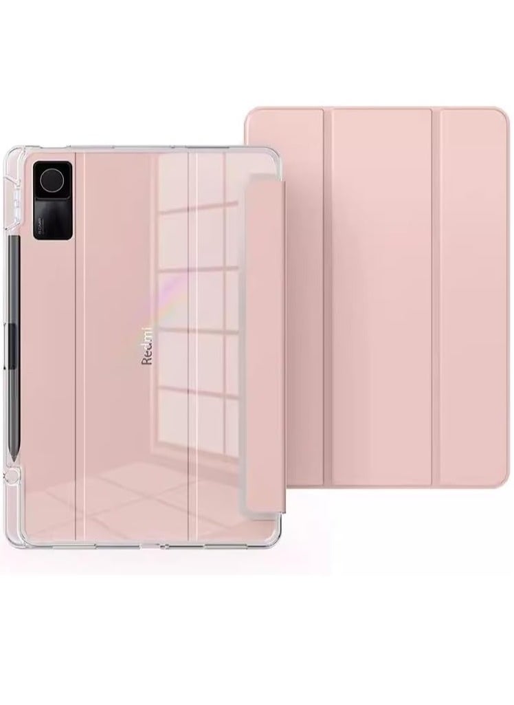 Generic - Redmi Pad SE 11 inch 2023 Case, TPU Slim Cover with Pencil Holder, Auto Wake/Sleep Smart Transparent Hard Back Case with Stand Function - Image 1