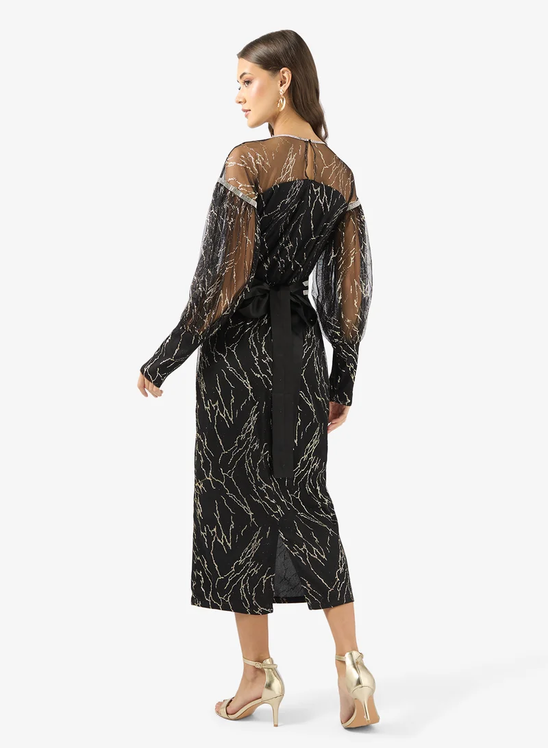 جولدن ابل فستان سهرة مزين