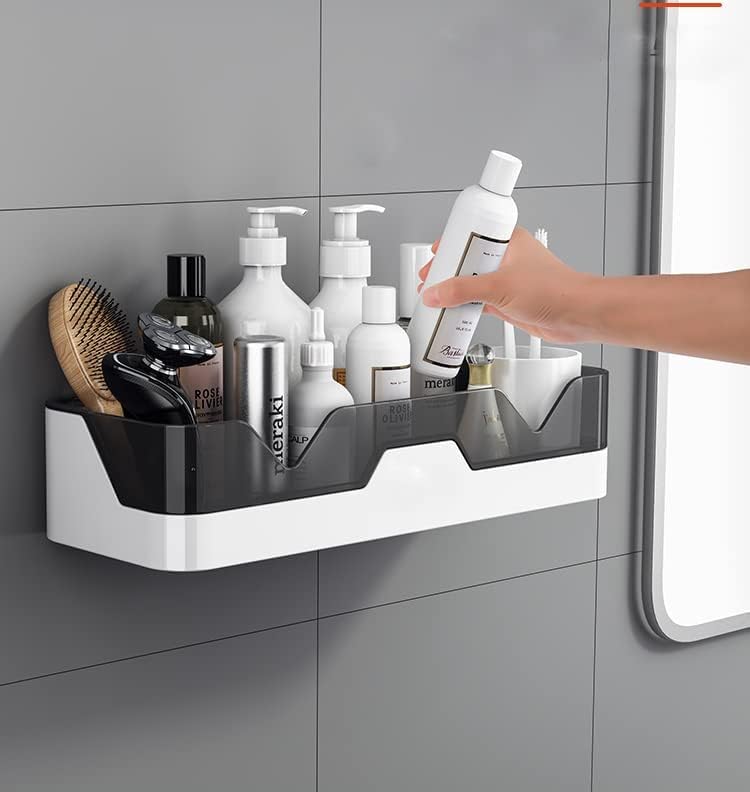 BLYPHOO Shower Caddy for Bathroom Wall Organizer Shelf: Upgraded No Drilling Shower Organizer - Premium Adhesive Kitchen Storage - Rustproof Storage Rack for Bathroom (1 Pack) - Image 1