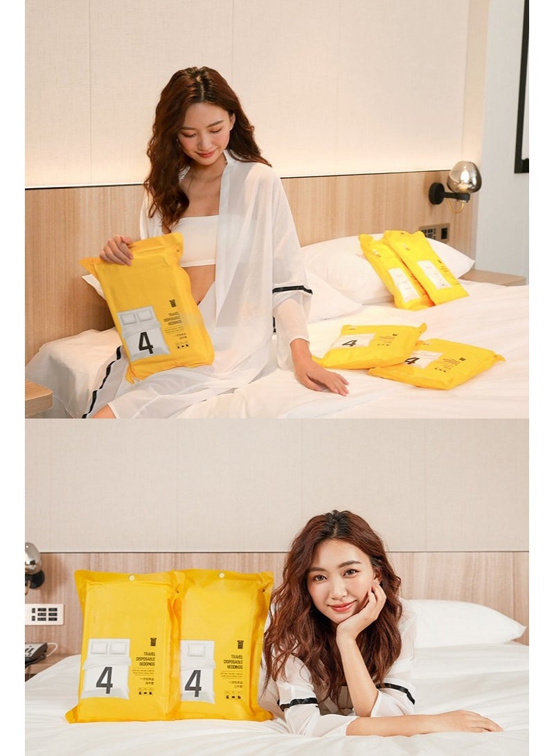 Disposable Bed Sheet for Travel, Disposable Sheets Queen Size with Quilt Cover and Pillowcase,Travel Sheet for Hotel Travel Essentials for Cruise,Camping,SPA - Image 5