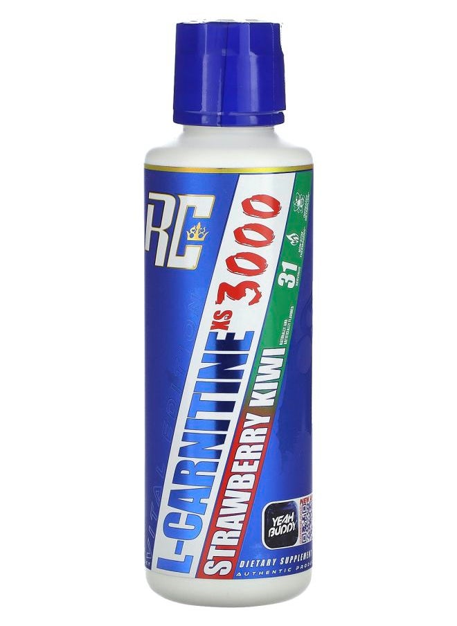 RONNIE COLEMAN Vital Edition L-Carnitine XS 3000 Strawberry Kiwi 16 fl oz (473.28 ml) 