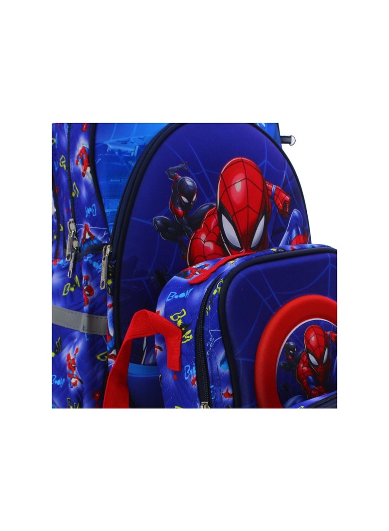 MIGO School Set Spider-Man Trolley Bag 18 Inches – Blue - Image 3
