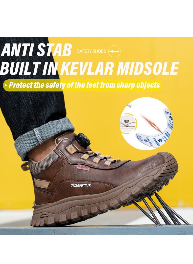 Ultra-light shockproof, puncture-proof and waterproof ankle safety shoes