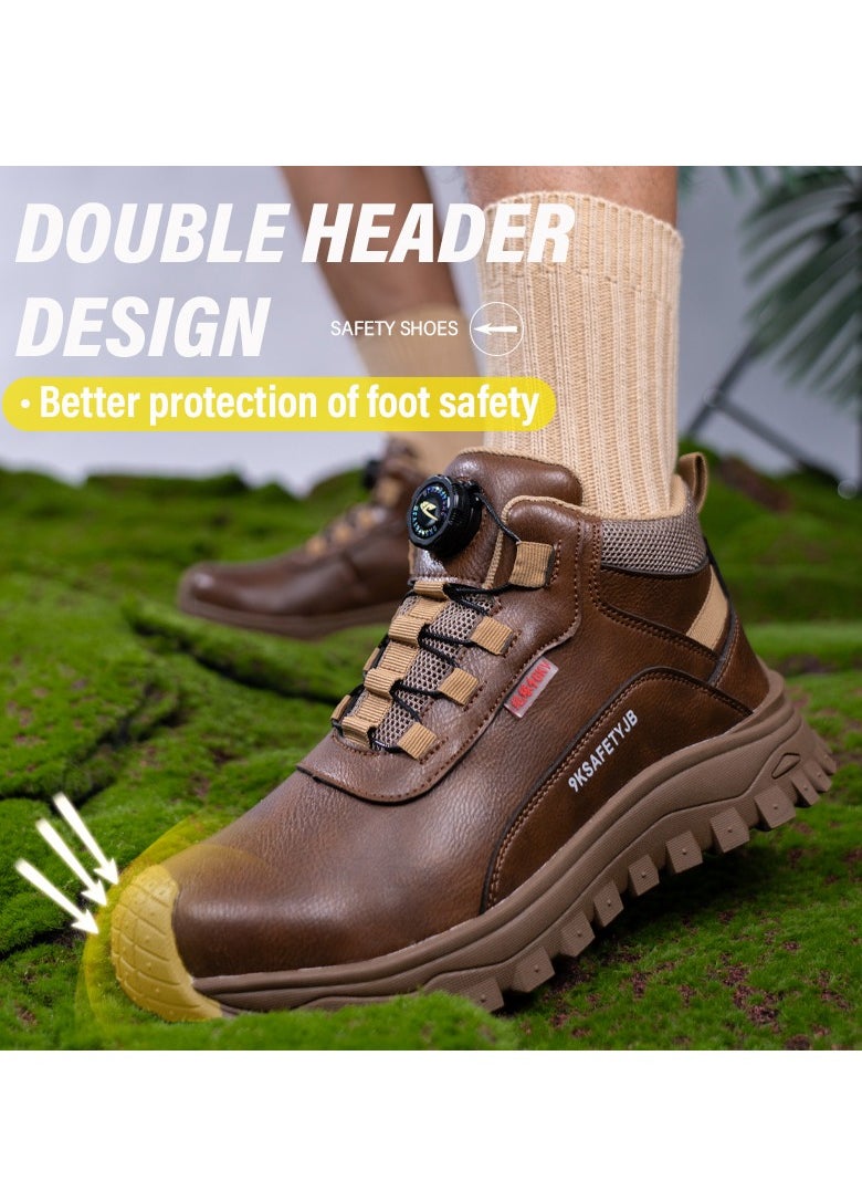 Ultra-light shockproof, puncture-proof and waterproof ankle safety shoes