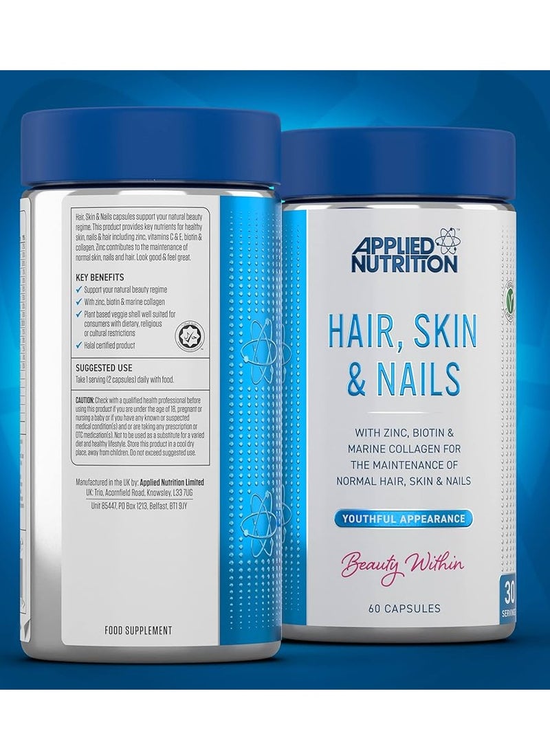 Applied Nutrition Applied Nutrition Hair Skin and Nail 60 Capsules  - Image 4