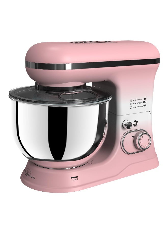 إنالسا INALSA Stand Mixer 1200W|Pure Copper Motor|5.4 L SS Bowl With Splash Guard|Accessories Included|Dishwasher Safe|Baking,Cake Mixer,Kneading-Kratos(Dual Pink) - Image 3