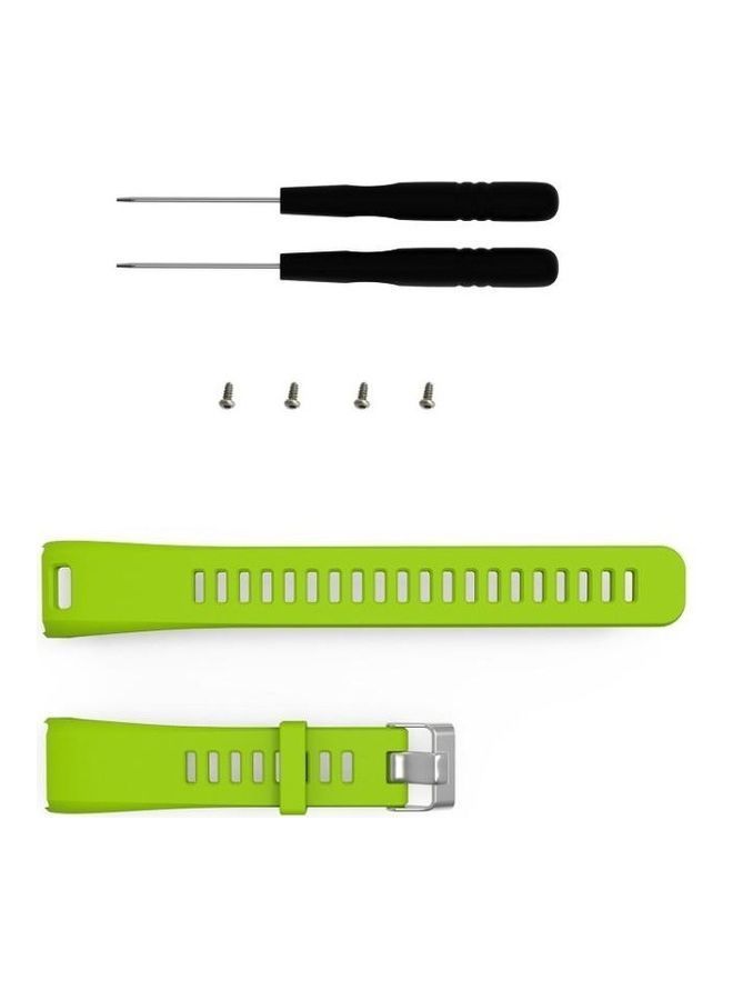 NIBEMINENT Silicone Sport Watch Strap for Garmin Vivosmart HR 1 Green - Image 5