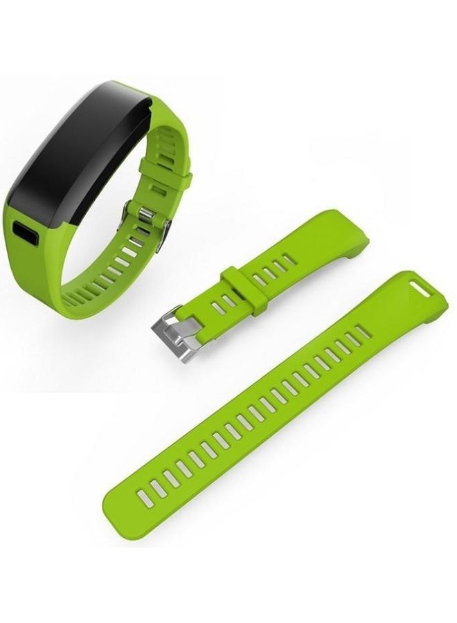 NIBEMINENT Silicone Sport Watch Strap for Garmin Vivosmart HR 1 Green - Image 2