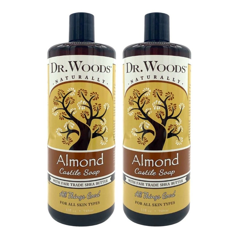Dr. Woods Dr. Woods Pure Almond Liquid Castile Soap with Organic Shea Butter, 32 Ounce (Pack of 2) 