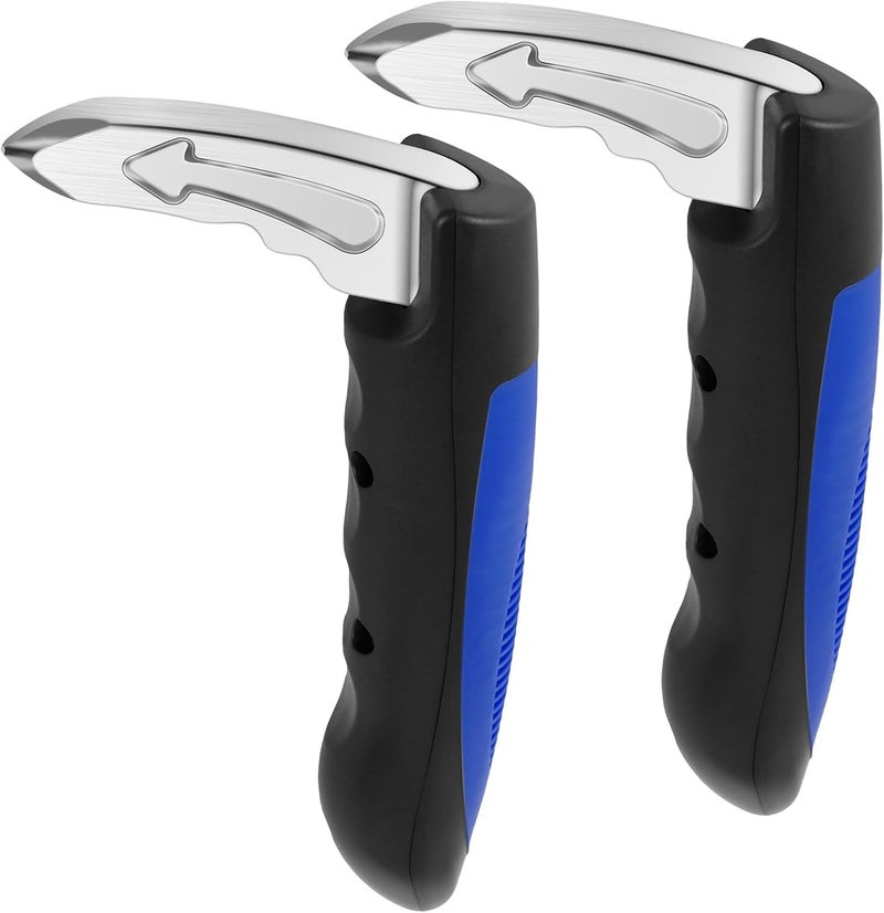 HOMAVA Portable Vehicle Support Handle, Car Door Latch Assist Grab Bar, Elderly Automotive Door Assist Handle, Standing Mobility Aid for Car with Glass Breaker | Blue | Pack 2 - Image 1