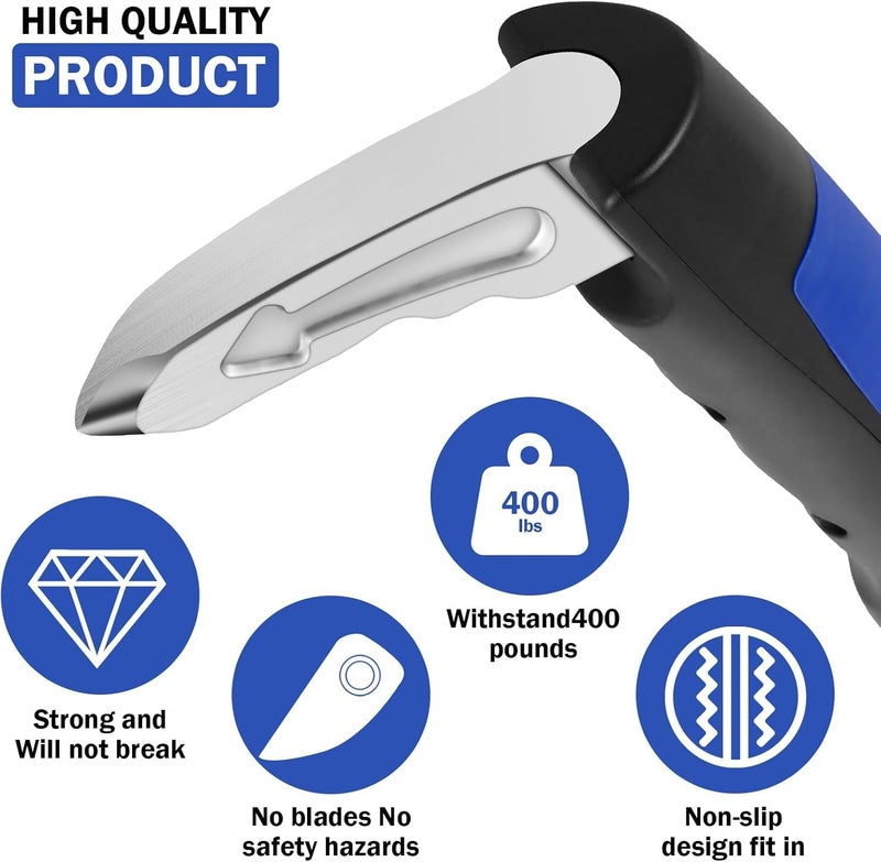 HOMAVA Portable Vehicle Support Handle, Car Door Latch Assist Grab Bar, Elderly Automotive Door Assist Handle, Standing Mobility Aid for Car with Glass Breaker | Blue | Pack 2 - Image 3