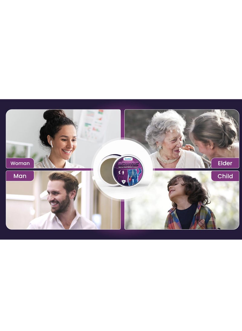 سوميفون كريم لتخفيف آلام العصب الوركي، 10 جرام، تسكين فعال لآلام العصب الوركي، يهدئ الانزعاج الناتج عن الجلوس لفترات طويلة - Image 5