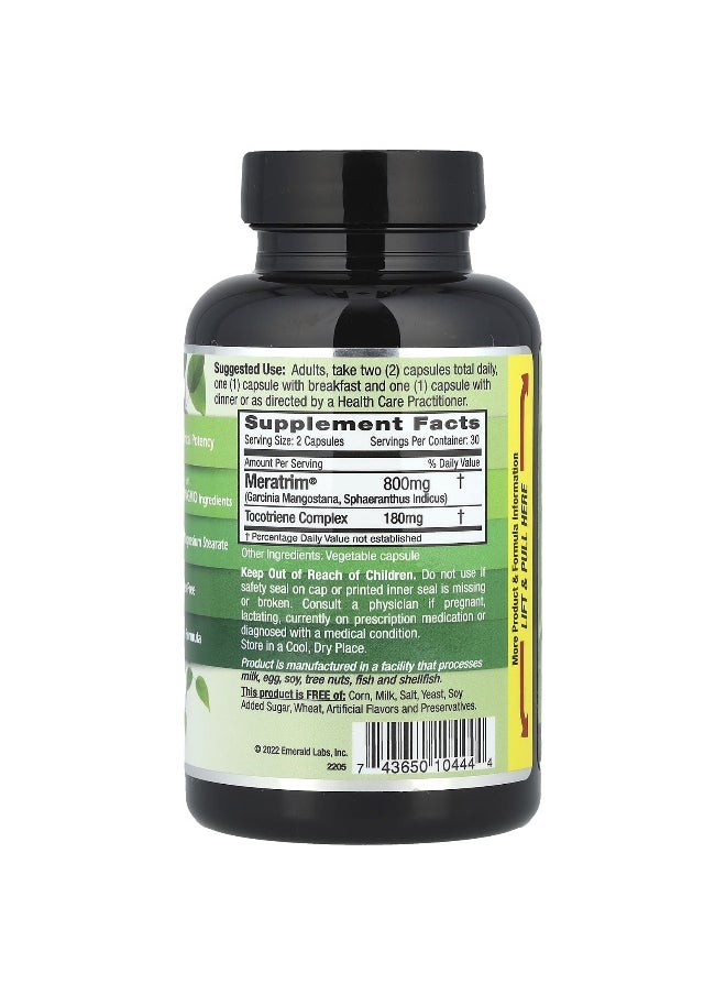 Emerald Laboratories Emerald Laboratories, Meratrim®, Stimulant Free, 60 Vegetable Caps  - Image 2