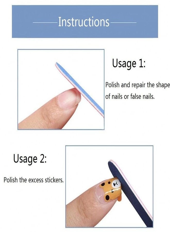 Sminakh Nail File 36 pcs (100/180) Grit Board Mini Nail Filer Set for Acrylic | Mini Filler For Nails | Natural Nails For professional Nail Art Use in Salons & Home - Image 5